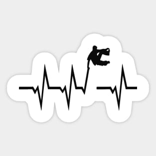 Parcour Heartbeat Funny Outdoor Running Sport Design Sticker